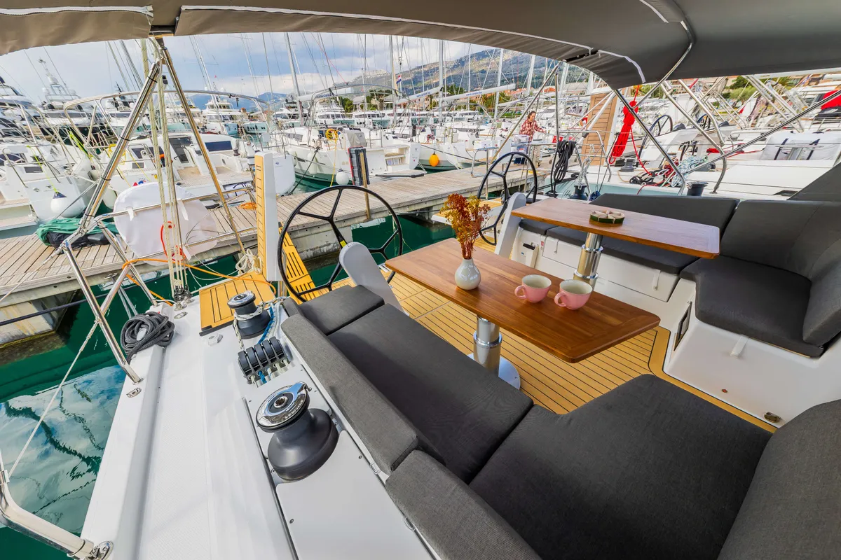 Spark, a Hanse Yachts Hanse 410 sailboat at Grad Šibenik, Croatia