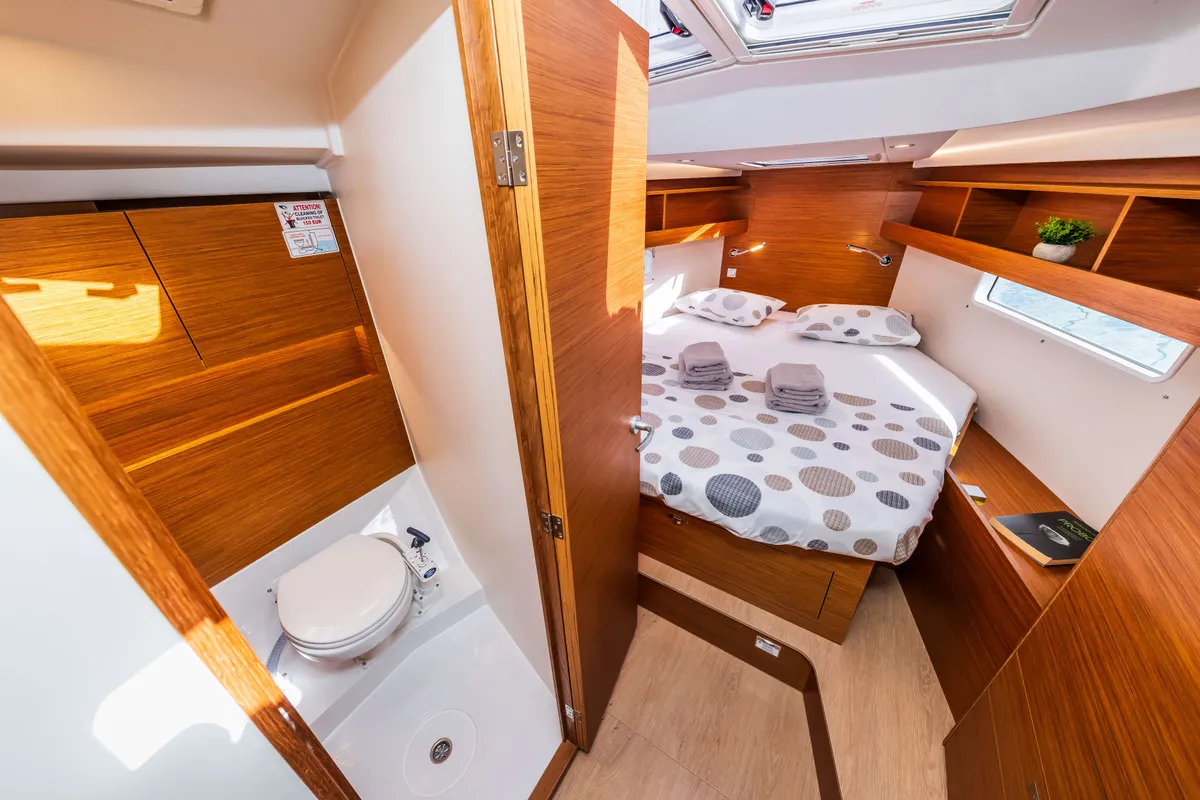 Spark, a Hanse Yachts Hanse 410 sailboat at Grad Šibenik, Croatia