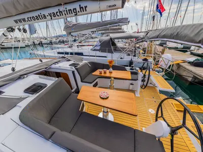 Spark, a Hanse Yachts Hanse 410 sailboat at Grad Šibenik, Croatia