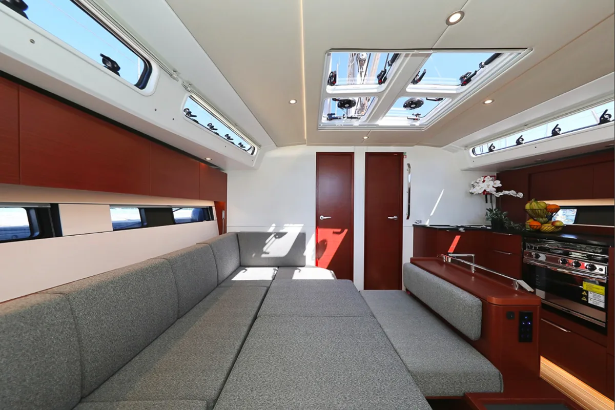 Salon of I'm Alone, a Hanse Yachts Hanse 460 sailboat at Pirovac, Croatia