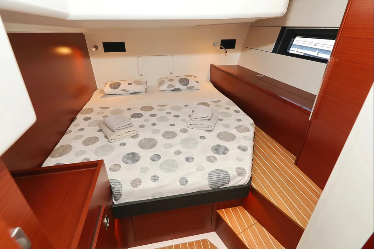 Cabin on I'm Alone, a Hanse Yachts Hanse 460 sailboat at Pirovac, Croatia