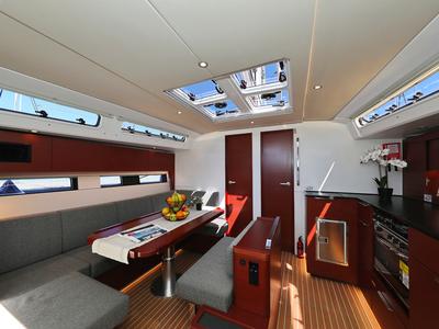 Salon of I'm Alone, a Hanse Yachts Hanse 460 sailboat at Pirovac, Croatia