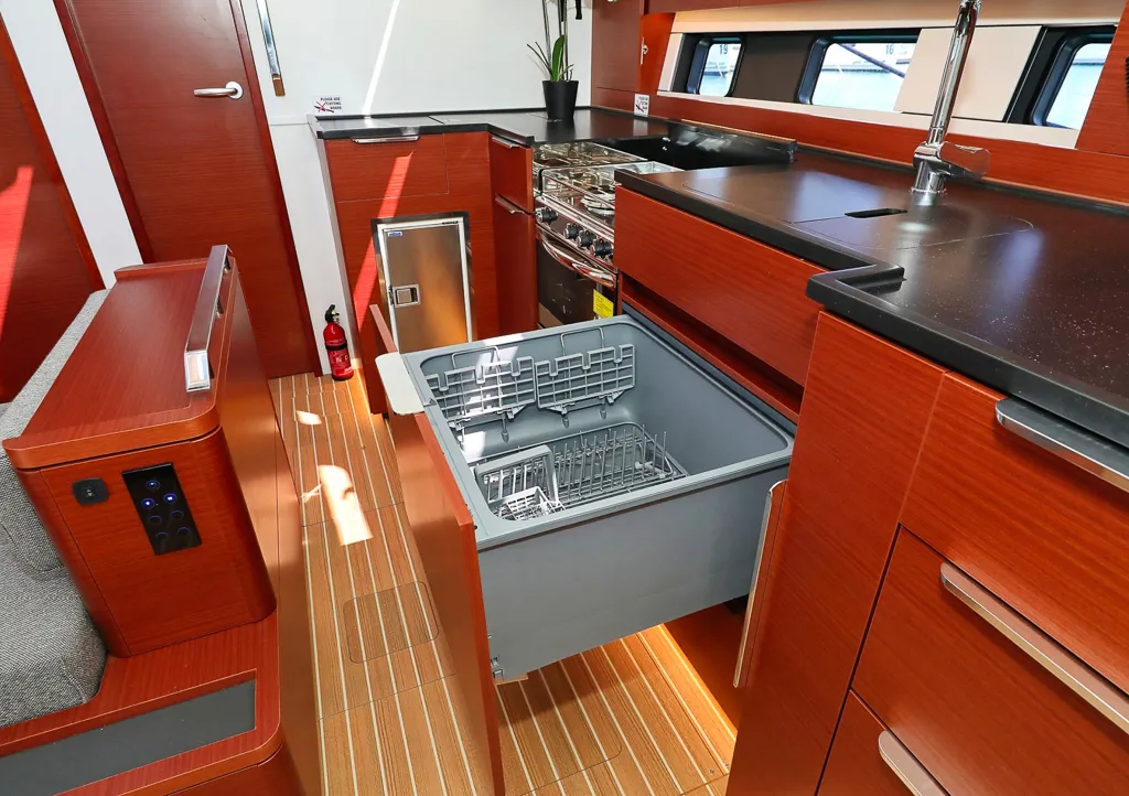 Galley of I'm Alone, a Hanse Yachts Hanse 460 sailboat at Pirovac, Croatia