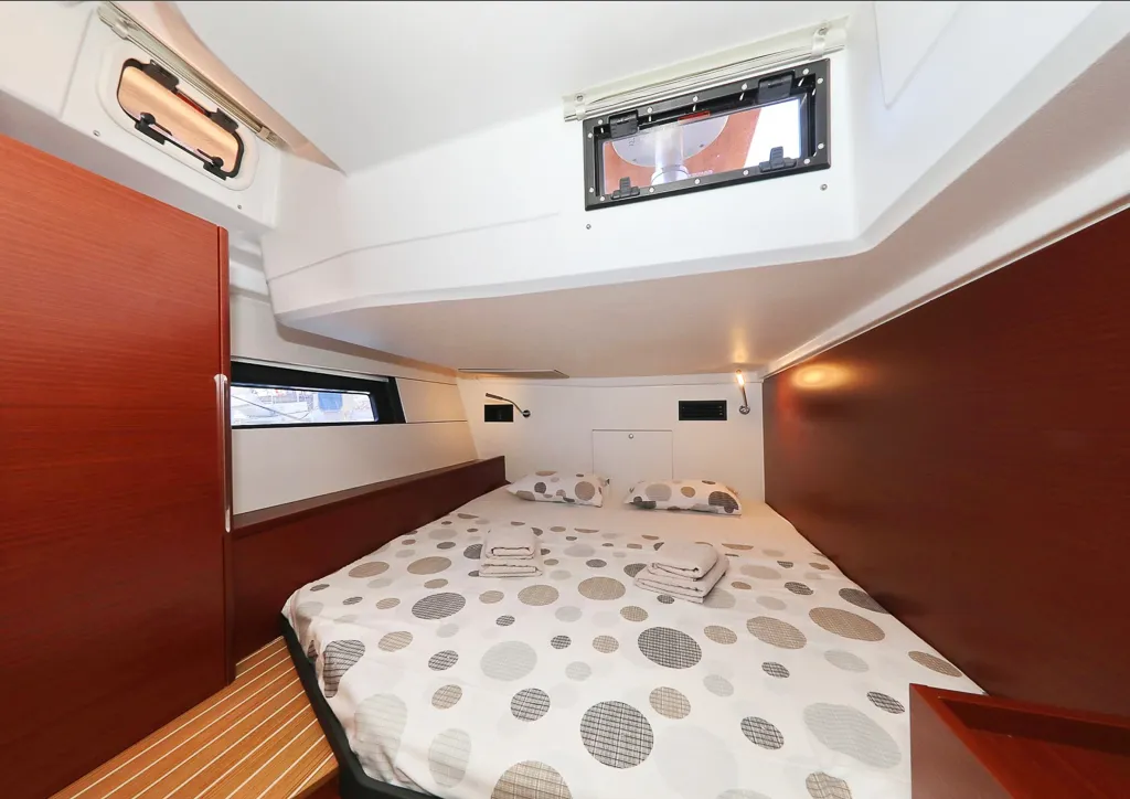 Cabin on I'm Alone, a Hanse Yachts Hanse 460 sailboat at Pirovac, Croatia