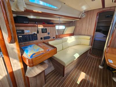 Salon of Nereja, a Jeanneau Sun Odyssey 42i sailboat at Grad Biograd na Moru, Croatia