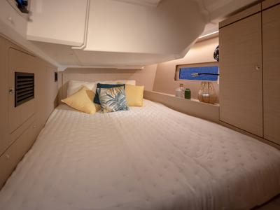 Cabin on Moorings 46.3 Exclusive, a Beneteau Oceanis 46.1 sailboat at Marigot, France