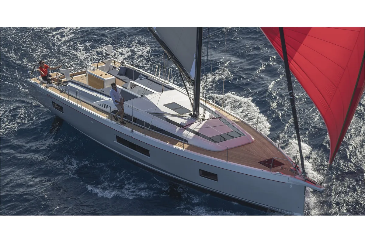 Exterior view of Barracuda (Refit 2026 - A/C - Generator - Electric Heads - 12 Pax), a Beneteau Oceanis 51.1 sailboat at Gou…