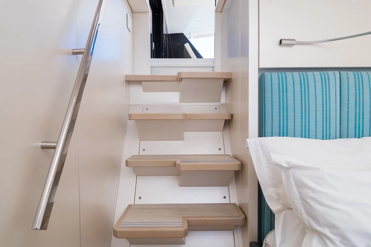 Cabin on Solitaire, a Sunreef Yachts Sunreef 50 catamaran at Grad Kaštela, Croatia