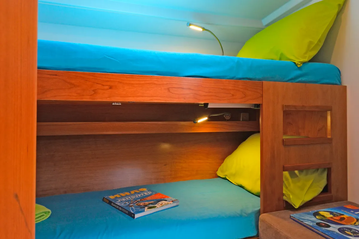 Cabin on Kimi, a Hanse Yachts Hanse 505 sailboat at Kos, Greece