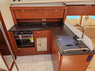 Galley of Nuvola, a Hanse Yachts Hanse 410 sailboat at Dubrovnik, Croatia