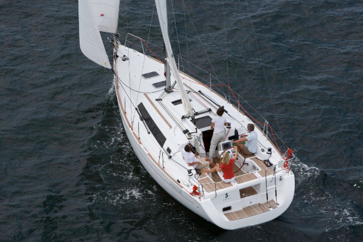 Exterior view of Star Elisabeth, a Beneteau Oceanis 34 sailboat at Punat, Croatia