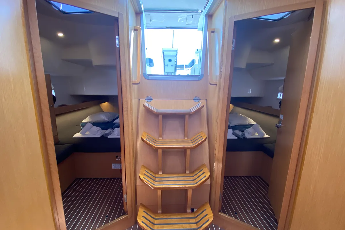 Salon of Kassandra, a Bavaria Cruiser 46 sailboat at Athens, Greece