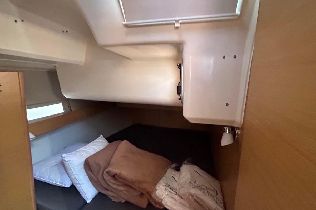 Galley of Tango I, a Dufour 460 GL sailboat at Kontokali, Greece