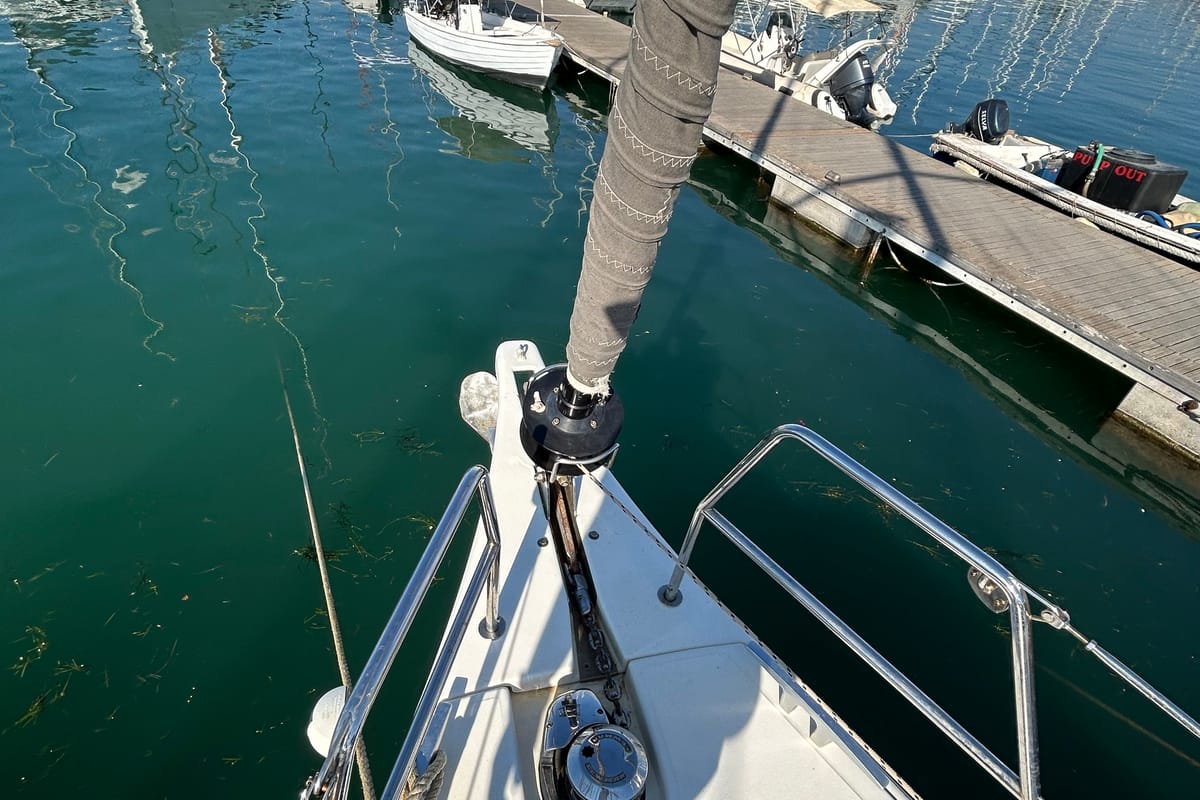 Salon of Tango I, a Dufour 460 GL sailboat at Kontokali, Greece