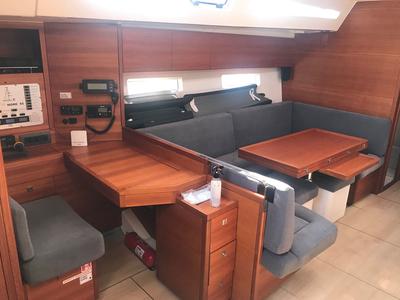 Salon of More Relax, a More Boats More 55 sailboat at Grad Kaštela, Croatia