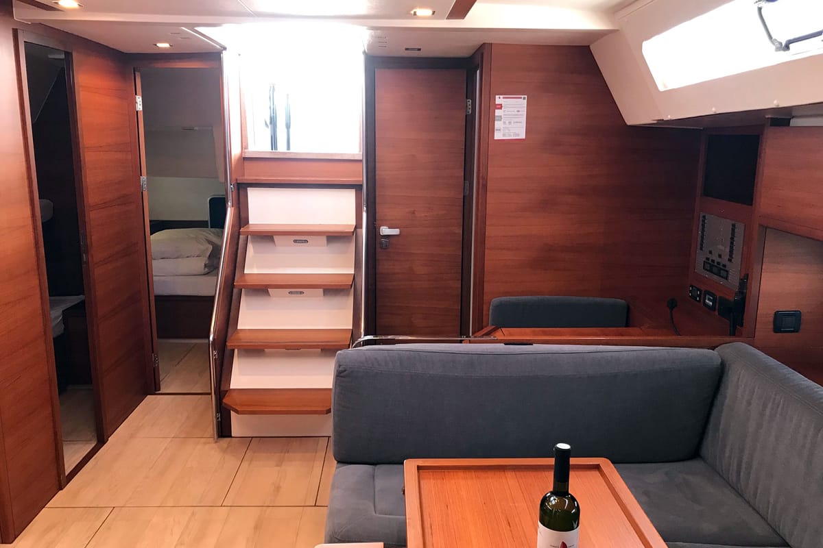 Salon of More Relax, a More Boats More 55 sailboat at Grad Kaštela, Croatia