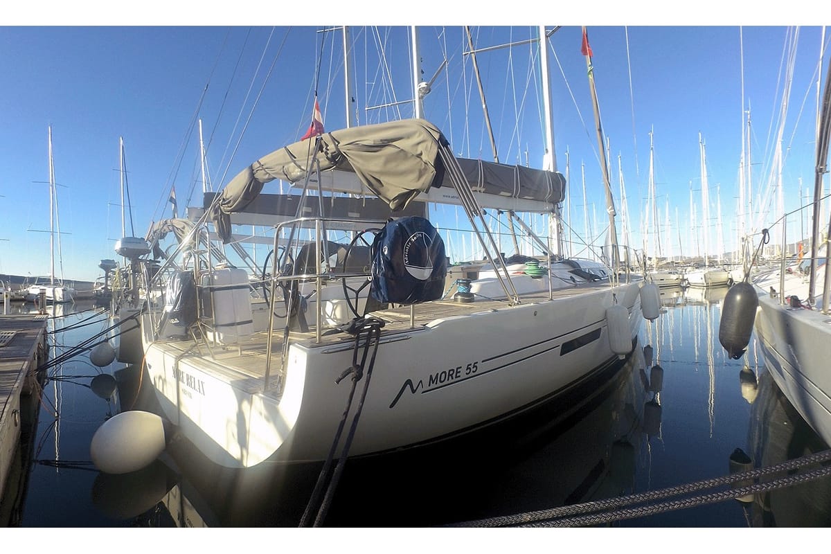 Exterior view of More Relax, a More Boats More 55 sailboat at Grad Kaštela, Croatia