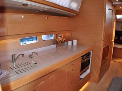 Galley of Vellamo, a Dufour 460 GL sailboat at Pirovac, Croatia
