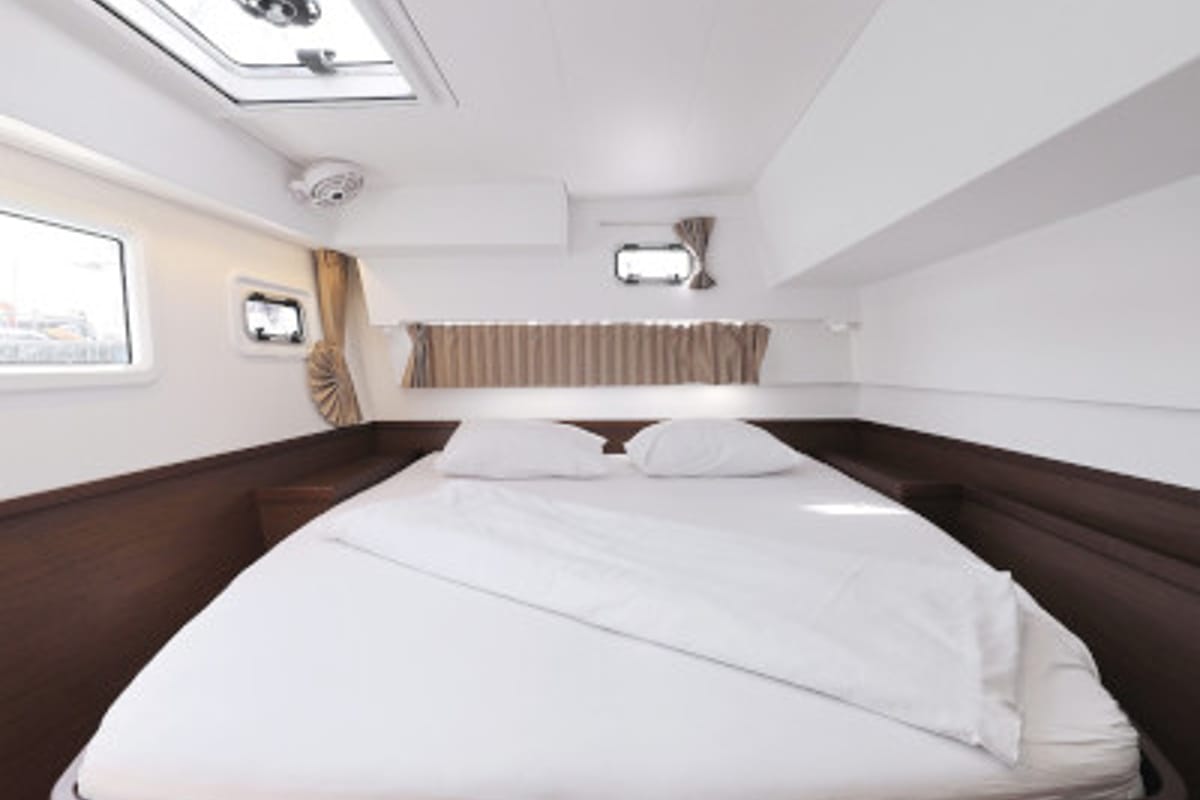 Cabin on Royal Salute, a Lagoon 42 catamaran at Općina Sukošan, Croatia