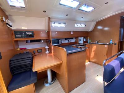 Galley of Anna, a Bavaria 50 Cruiser sailboat at Punta Ala, Italy