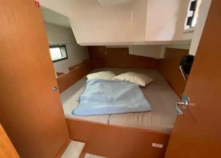 Cabin on MAIA, a Bavaria C42 sailboat at Athens, Greece