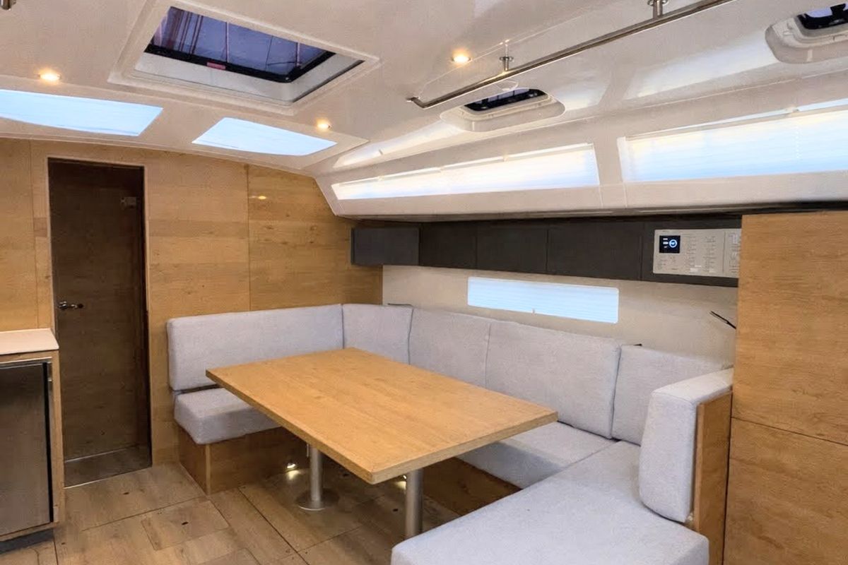 Galley of First, a Elan Impression 45 sailboat at Split, Croatia