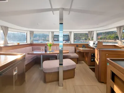 Salon of Jasmine, a Lagoon 42 catamaran at Grad Trogir, Croatia