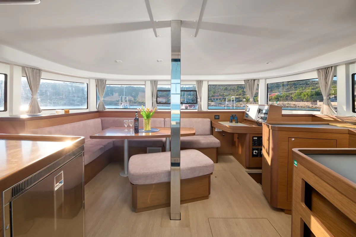 Salon of Jasmine, a Lagoon 42 catamaran at Grad Trogir, Croatia
