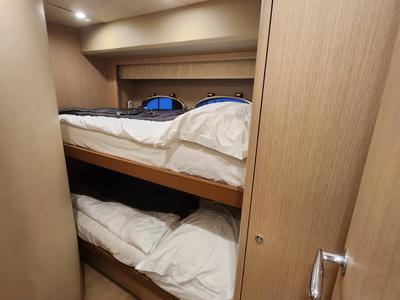 Cabin on Sassy, a Princess Yachts Princess 62 yacht at Lavreotiki Municipal Unit, Greece