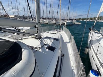 Deck of ATHINA, a Jeanneau Sun Odyssey 490 sailboat at Općina Sukošan, Croatia