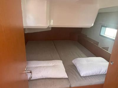 Cabin on LIMA, a Bavaria C42 sailboat at Athens, Greece