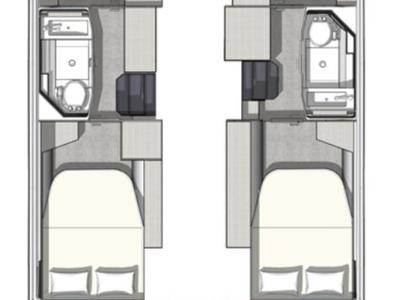 Floor plan of My Angel, a Fountaine Pajot MY4.S catamaran at Municipal Unit of Lefkada, Greece