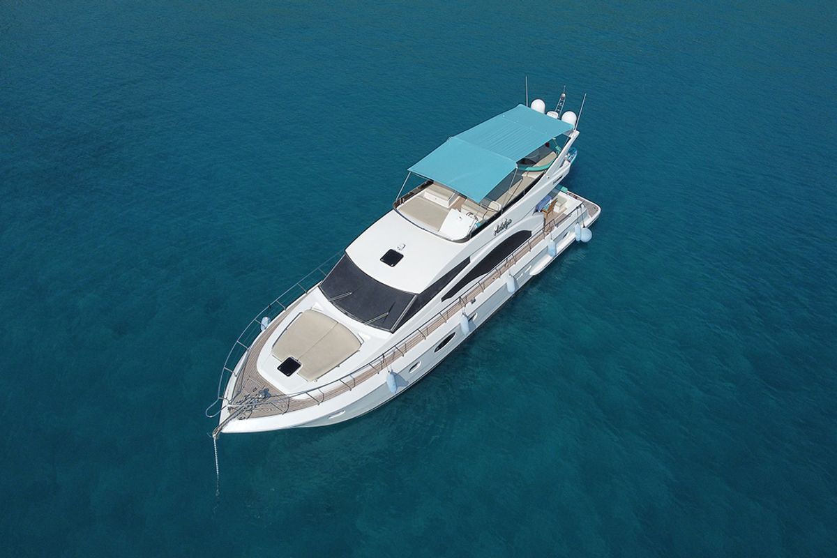 Exterior view of ADELYA, a Gulet Leomar 59 yacht at Konyaaltı, Turkey