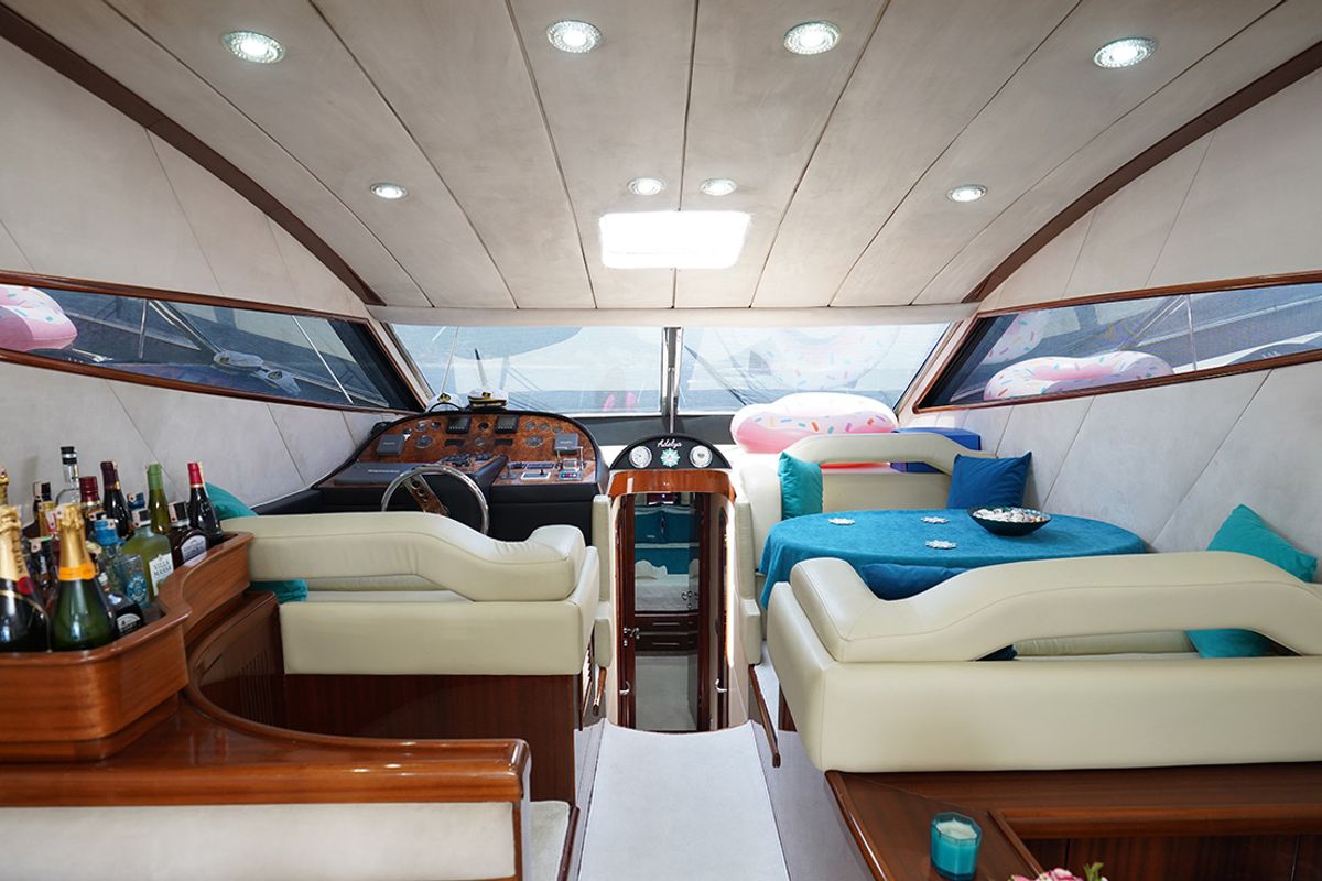 Salon of ADELYA, a Gulet Leomar 59 yacht at Konyaaltı, Turkey