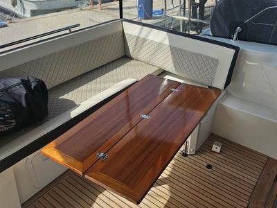 Deck of Sierra, a Jeanneau NC 37 yacht at Grad Biograd na Moru, Croatia