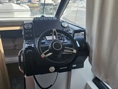 Cockpit of Sierra, a Jeanneau NC 37 yacht at Grad Biograd na Moru, Croatia