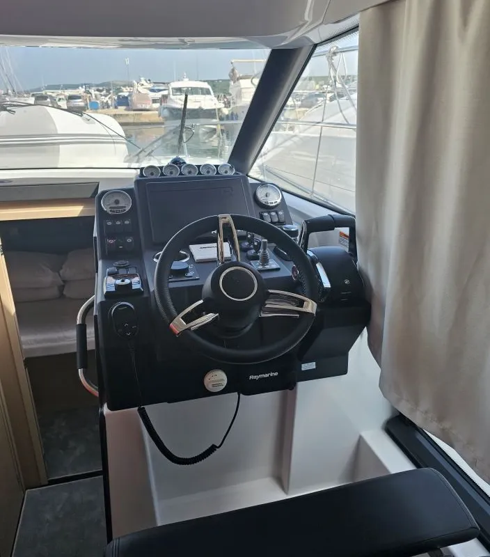 Cockpit of Sierra, a Jeanneau NC 37 yacht at Grad Biograd na Moru, Croatia