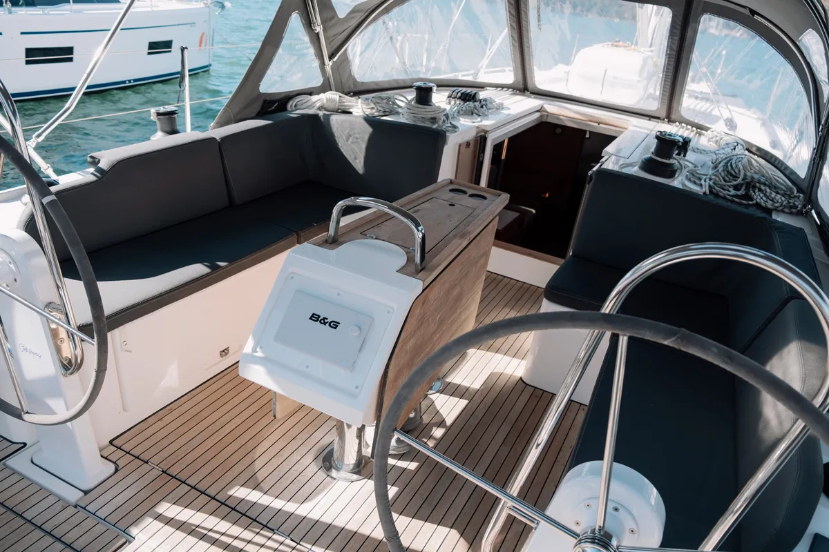 Nomad, a Bavaria C42 sailboat at Fethiye, Turkey