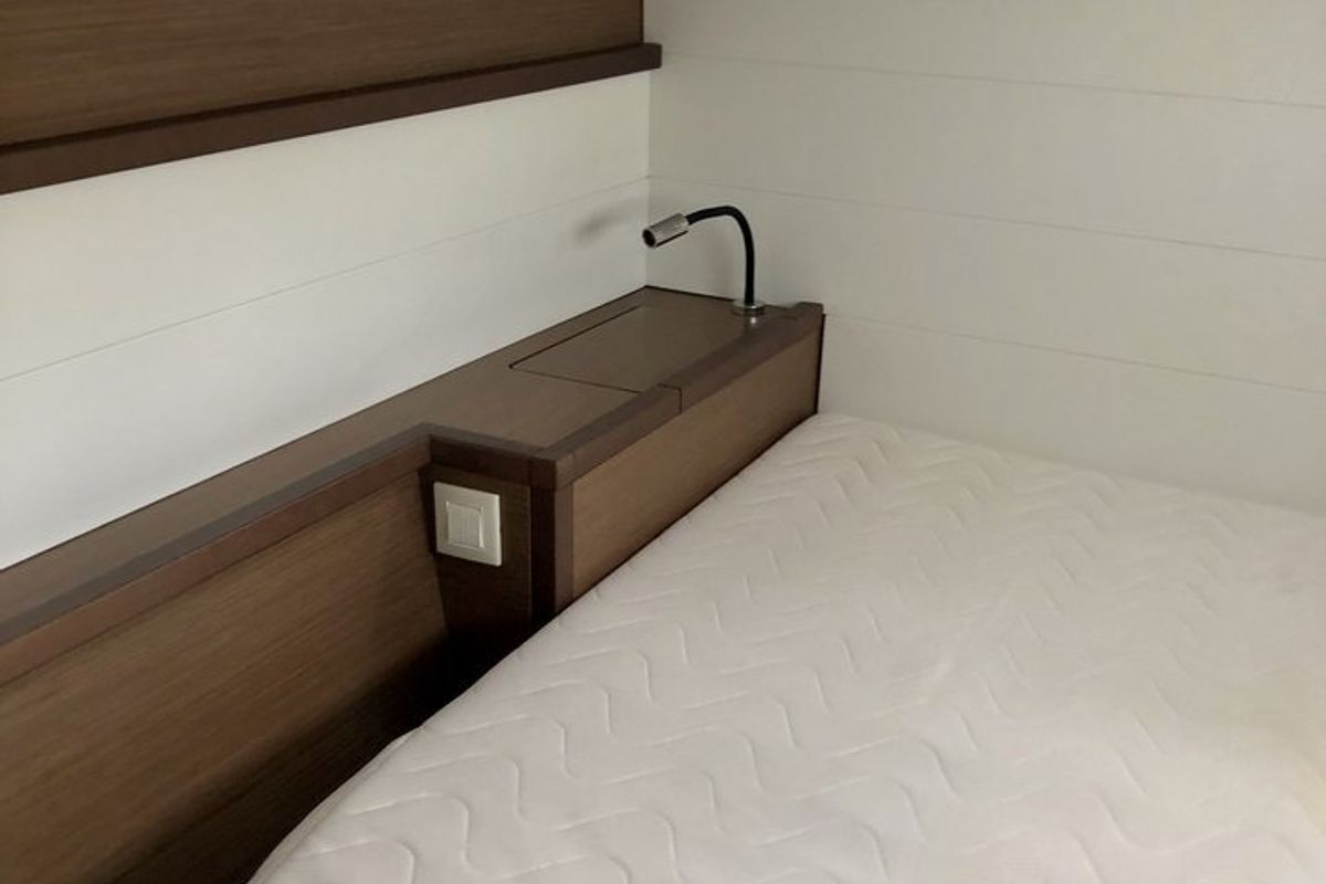 Cabin on Zen, a Lagoon 450 F catamaran at Split, Croatia