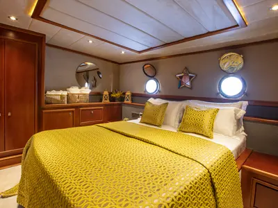 Cabin on Premium, a Gulet Motor sailer yacht at Fethiye, Turkey