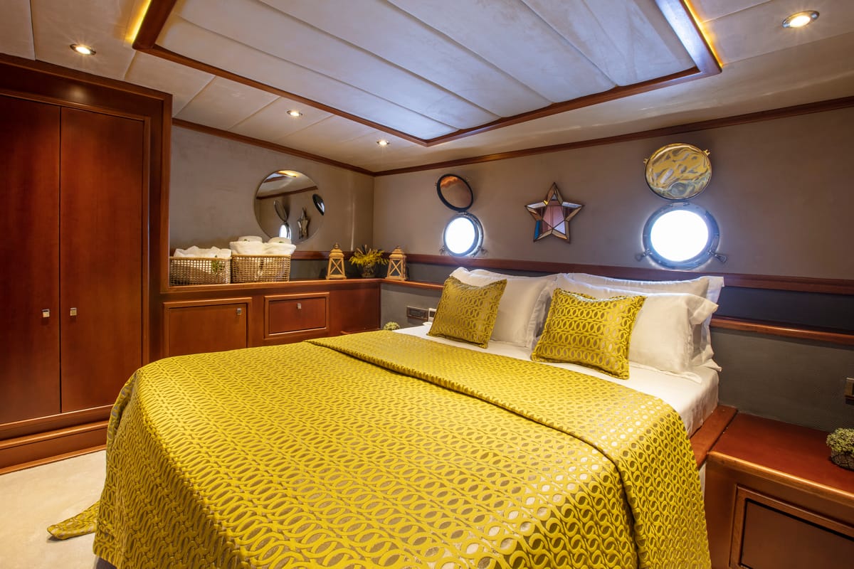 Cabin on Premium, a Gulet Motor sailer yacht at Fethiye, Turkey