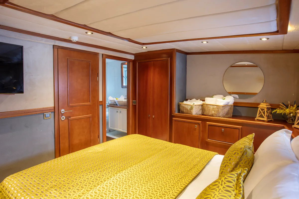 Cabin on Premium, a Gulet Motor sailer yacht at Fethiye, Turkey