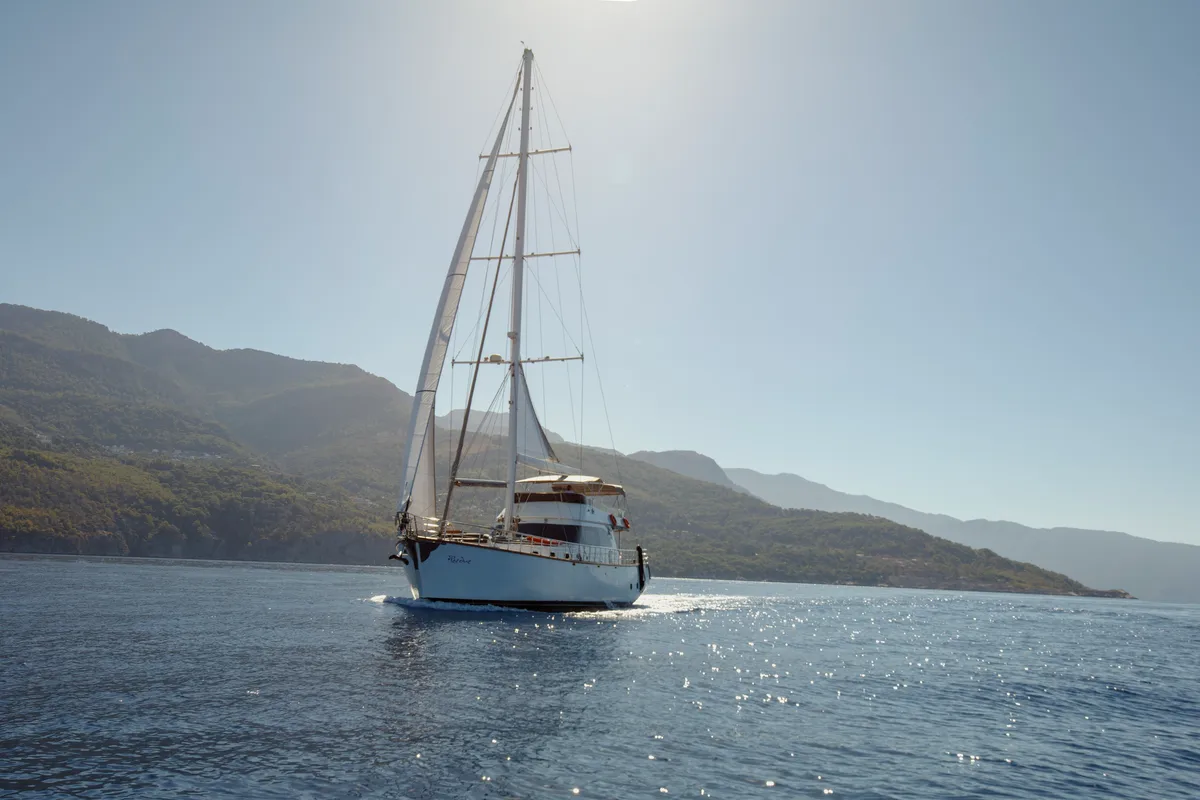 Exterior view of Premium, a Gulet Motor sailer yacht at Fethiye, Turkey