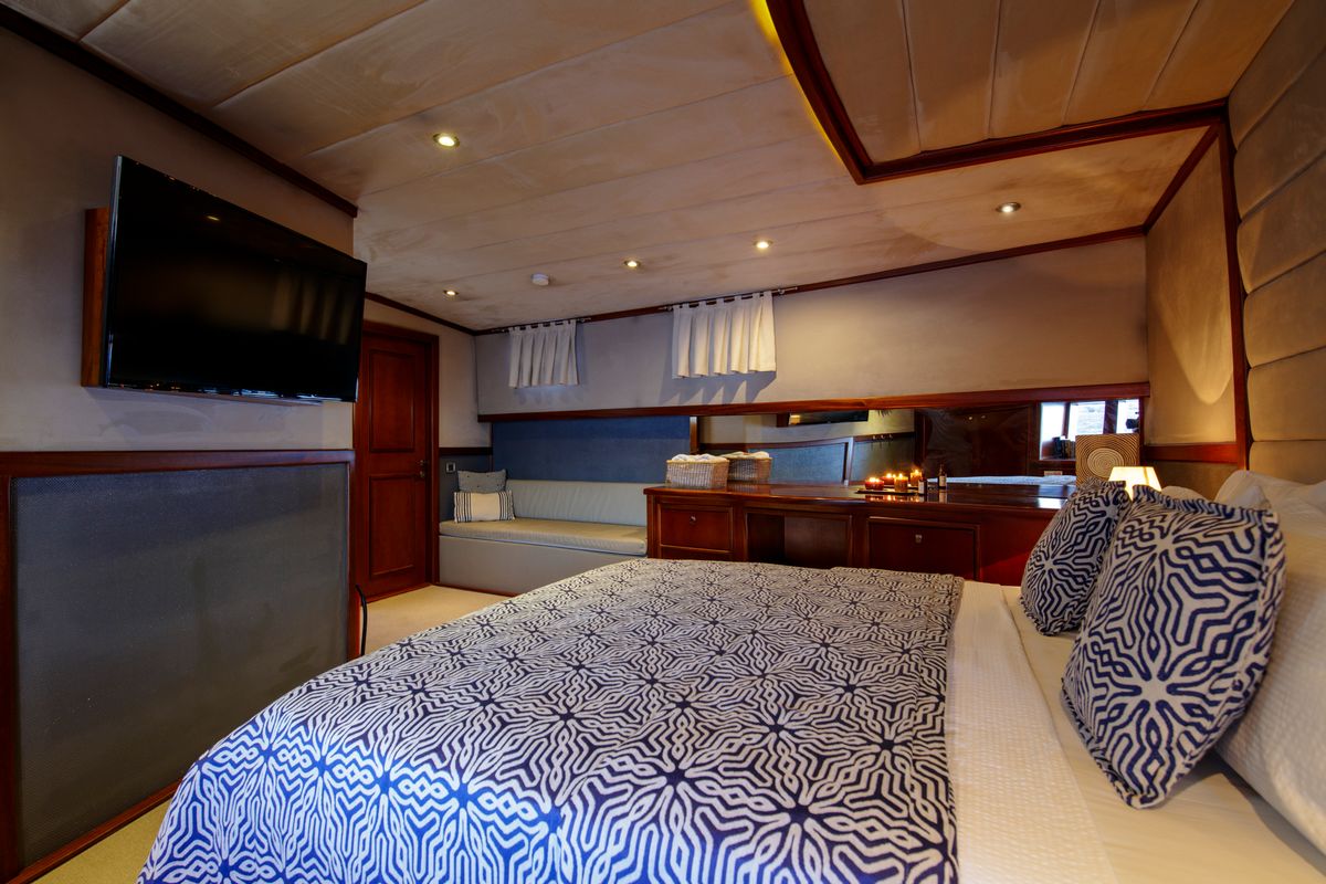 Cabin on Premium, a Gulet Motor sailer yacht at Fethiye, Turkey