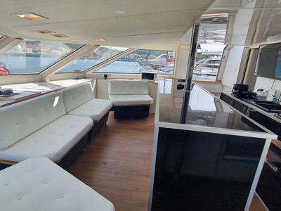 Galley of Upwind, a Custom Made Upwind 50 Eco catamaran at Grad Trogir, Croatia