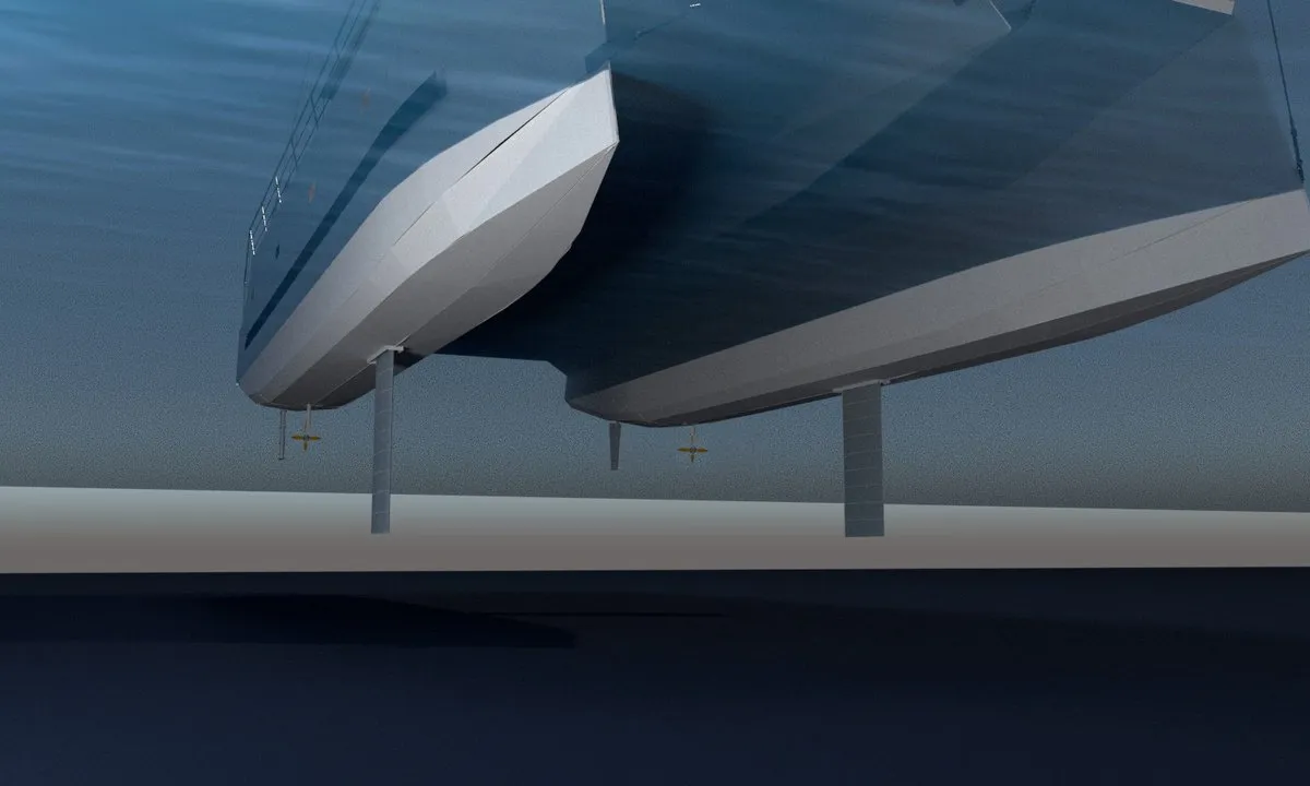 Upwind, a Custom Made Upwind 50 Eco catamaran at Grad Trogir, Croatia