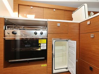 Galley of Bela, a Hanse Yachts Hanse 410 sailboat at Grad Biograd na Moru, Croatia