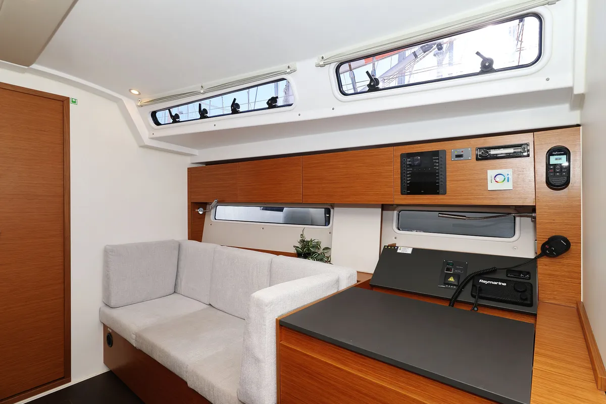 Salon of Bela, a Hanse Yachts Hanse 410 sailboat at Grad Biograd na Moru, Croatia
