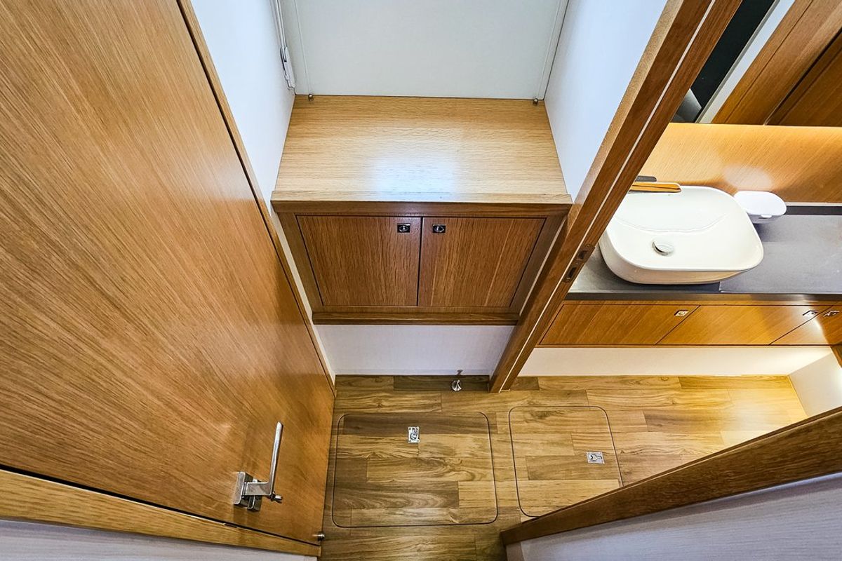 Head on October, a Mazarin Yachts Mazarin 55 catamaran at Seget Donji, Croatia