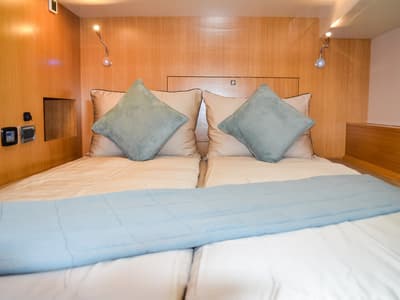 Cabin on October, a Mazarin Yachts Mazarin 55 catamaran at Seget Donji, Croatia